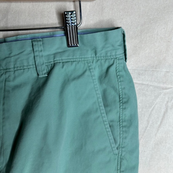 J. Crew Men's Rivington Chino Shorts Green Flat Front Size 32W SOLD AS IS - Picture 8 of 9